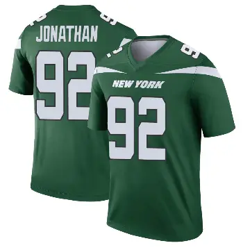 ＃92 Youth Kingsley Jonathan Green Legend New York Jets Gotham Player Jersey