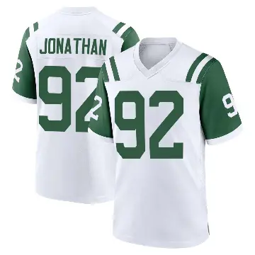 ＃92 Youth Kingsley Jonathan White Game New York Jets Classic Alternate Jersey