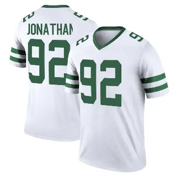 ＃92 Youth Kingsley Jonathan White Legend New York Jets Legacy Jersey