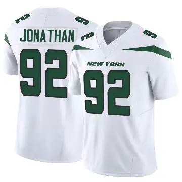 ＃92 Youth Kingsley Jonathan White Limited New York Jets Vapor F.U.S.E. Jersey