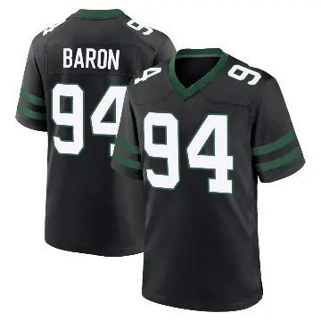 ＃94 Men's Tyler Baron Black Game New York Jets Legacy Alternate Jersey