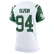 ＃94 Women's Tyler Baron White Game New York Jets Classic Alternate Jersey