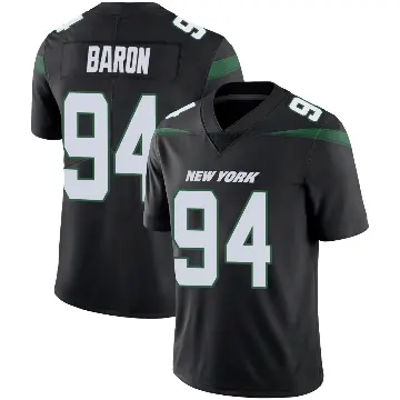 ＃94 Youth Tyler Baron Black Limited New York Jets Stealth Vapor Jersey