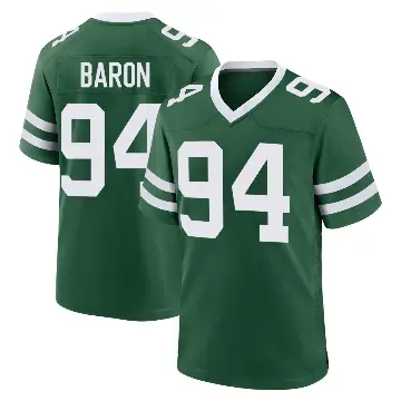 ＃94 Youth Tyler Baron Green Game New York Jets Legacy Jersey