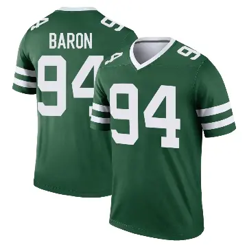 ＃94 Youth Tyler Baron Green Legend New York Jets Legacy Jersey
