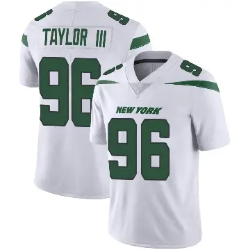 ＃96 Men's Leonard Taylor III White Limited New York Jets Spotlight Vapor Jersey