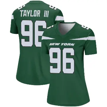 ＃96 Women's Leonard Taylor III Green Legend New York Jets Gotham Player Jersey