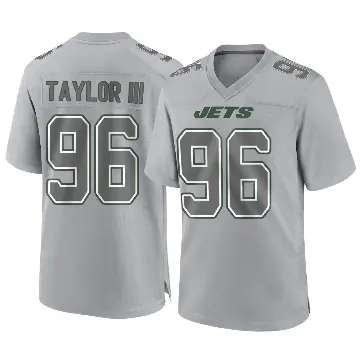 ＃96 Youth Leonard Taylor III Gray Game New York Jets Atmosphere Fashion Jersey