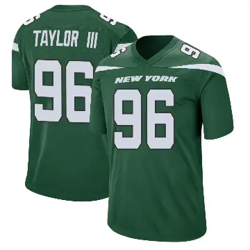 ＃96 Youth Leonard Taylor III Green Game New York Jets Gotham Jersey