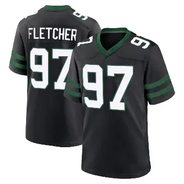 ＃97 Men's Michael Fletcher Black Game New York Jets Legacy Alternate Jersey
