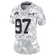 ＃97 Women's Jay Tufele Arctic Camo Limited New York Jets 2024 Salute to Service Jersey