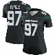 ＃97 Women's Jay Tufele Black Legend New York Jets Stealth Color Rush Jersey