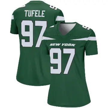 ＃97 Women's Jay Tufele Green Legend New York Jets Gotham Player Jersey