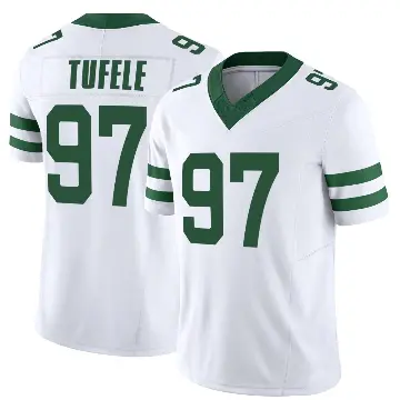 ＃97 Youth Jay Tufele White Game New York Jets Legacy Jersey
