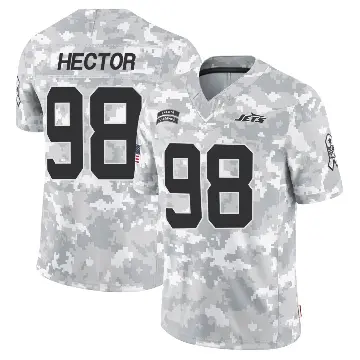 ＃98 Men's Bruce Hector Arctic Camo Limited New York Jets 2024 Salute to Service Jersey
