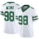 ＃98 Men's Phidarian Mathis White Limited New York Jets Legacy Vapor F.U.S.E. Jersey