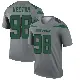 ＃98 Youth Bruce Hector Gray Legend New York Jets Inverted Jersey