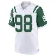 ＃98 Youth Bruce Hector White Game New York Jets Classic Alternate Jersey