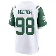 ＃98 Youth Bruce Hector White Game New York Jets Classic Alternate Jersey