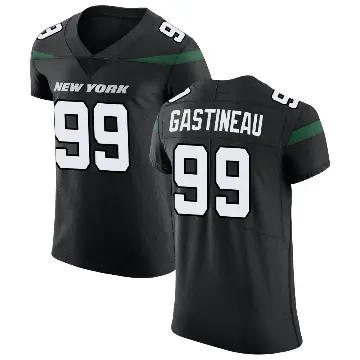 ＃99 Men's Mark Gastineau Black Elite New York Jets Stealth Vapor Untouchable Jersey