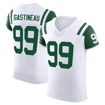 ＃99 Men's Mark Gastineau White Elite New York Jets Classic Alternate Vapor F.U.S.E. Jersey