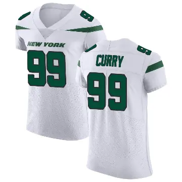 ＃99 Men's Vinny Curry White Elite New York Jets Spotlight Vapor Untouchable Jersey