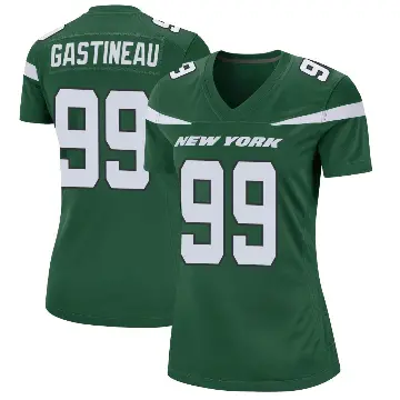 ＃99 Women's Mark Gastineau Green Game New York Jets Gotham Jersey